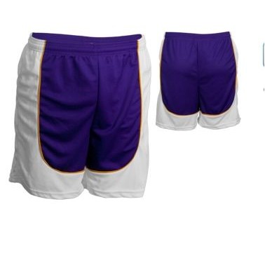 Adult Cool Mesh Short w/Contrast Front & Back Panel & Piping (9" Inseam)