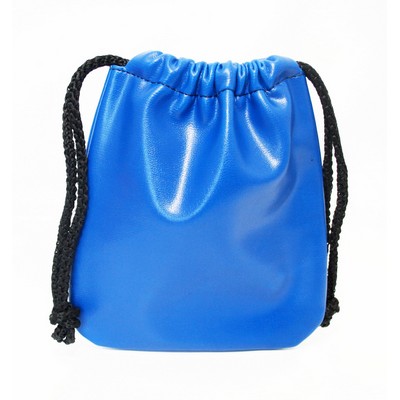 Ashlin® Designer Oakmount Colbalt Blue Leatherette Drawstring Golf Pouch