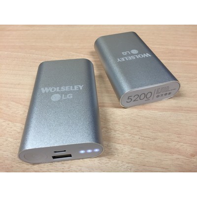 8000 mAh Aluminum USB High Capacity Power Bank