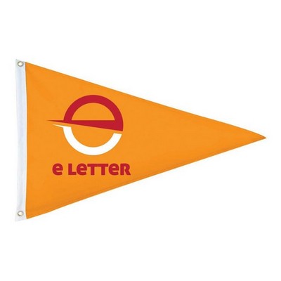 2'x3' Double-Sided Triangle Pennant Flag w Blockout Inter-layer & Digital Print