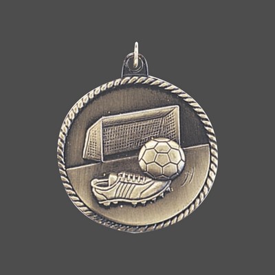 Gold Soccer Medal (2")
