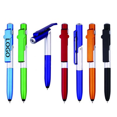 Touch Screen Stylus Ballpoint Pen Phone Stand