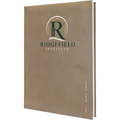7" x 9¾" Light Brown Leatherette Journal