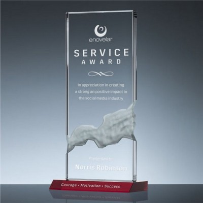 Cascade Award w/Red Base (4"x 9")