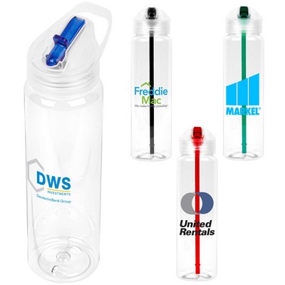32 Oz. Recyclable Sports Bottle w/Flip-Up Lid