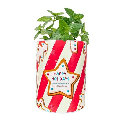 Happy Holidays Garden in Eco-Friendly Grocan