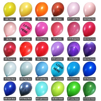 9" Customized Standard Balloons