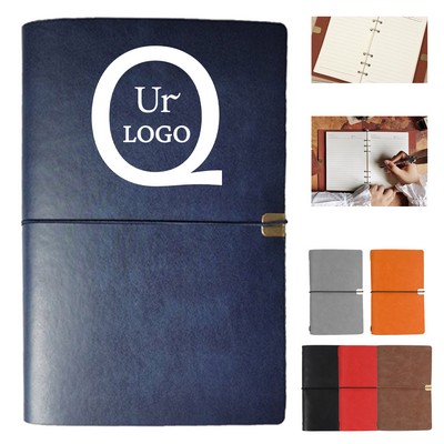 A5 Refillable Pu Leather Journals Notebooks
