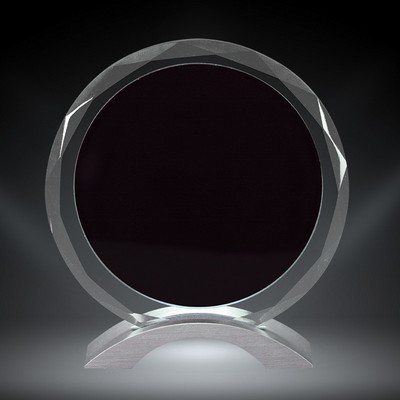7.75" Meridian Crystal with Black Center
