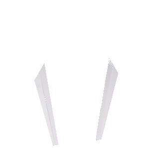 5.25X8.5 Color Edge Silver Diamond 1" Thick Acrylic