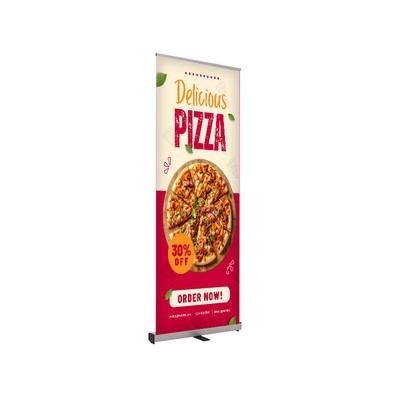 Monza Fx Retractable Banner Stand Kit, Fabric 24"W x 80"H