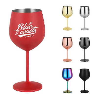 18oz Stainless Steel Wine Stemware