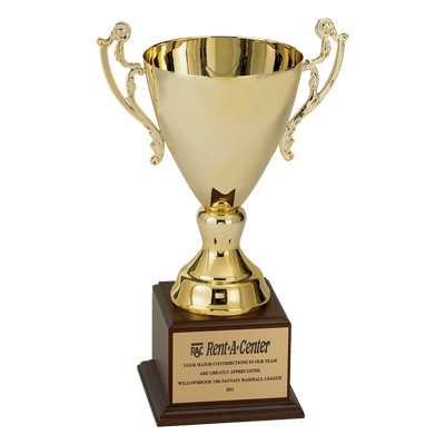 12 1/4" Ramona Series Trophy with 8 1/2" Silver Metal Cup