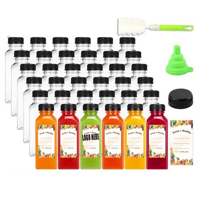 16 OZ Empty Plastic Juice Bottles with Caps
