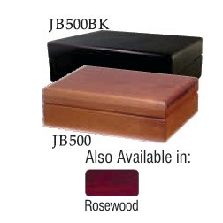 Walnut Jewellery Box with hinged lid finished in Rosewood - 5" x 7" x 2"