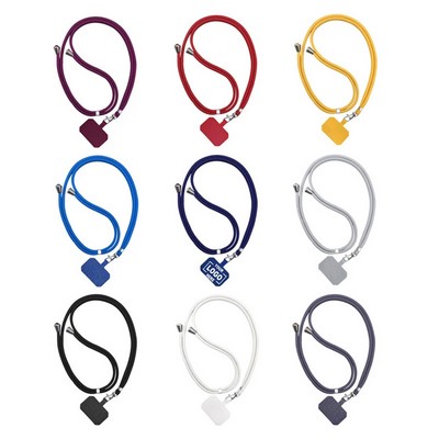 Crossbody Mobile Device Lanyard With Adjustable Strap