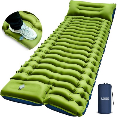 Ultra Light Inflatable Camping Mat With Pillow