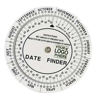 4.92-Inch Diameter PVC Scheduling Wheel Chart Calendar