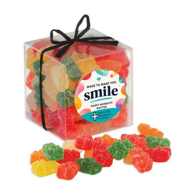 Stylish Acetate Cube with Albanese® Sour Gummi Bears