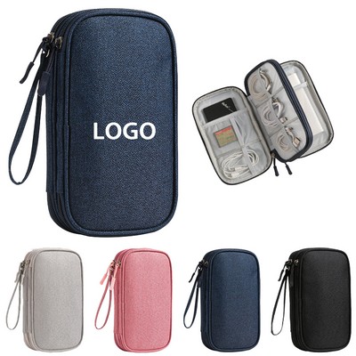 Electronic Data Cable Accessories Organizer Bag Pouch