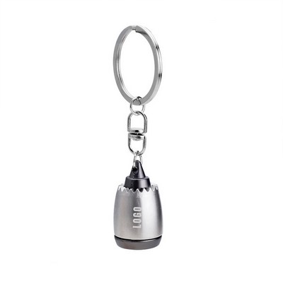 Metal Aircraft Engine Keychain