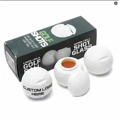 Golf Ball Shaped Shot Glass