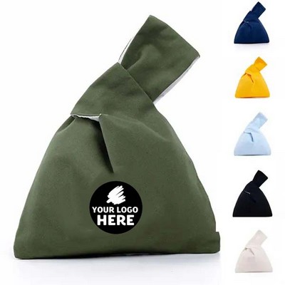 Stylish Cotton Canvas Wristlet Pouch