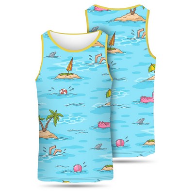Dye Sublimated Birdseye Mesh Athletic Tank Top 160GSM