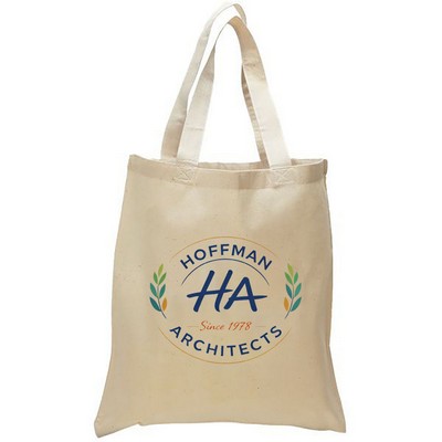 5.5 oz. Economy Cotton Canvas Tote Bag-Full Color