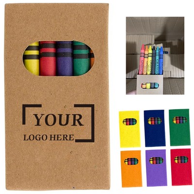 Executive 6-Color Wax Crayon Set