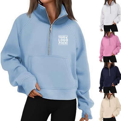 Comfort Quarter-Zip Fleece Hoodie