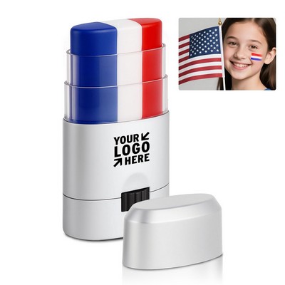 Blue White Red Face Paint Stick