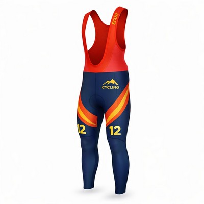 Unisex Sublimated Elite Thermal Cycling Bib Tights 300GSM