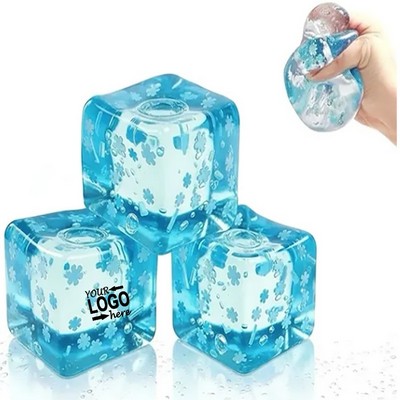 Snowflake Ice Cube Stress Relief Ball Squishy Fidget Toy