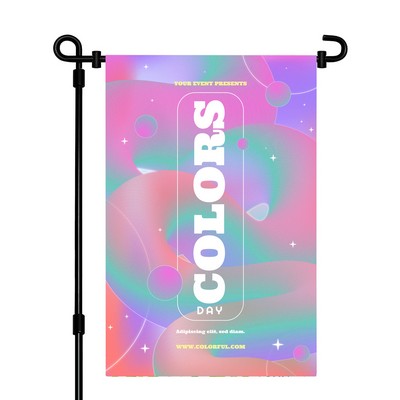 Personalized 12" x 18" Double-Sided Polyester Garden Flag