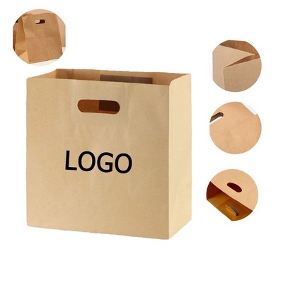 Personalized Kraft Die Cut Handle Laminated Tote Bag