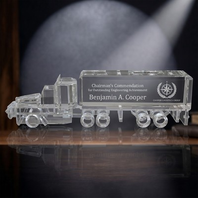 3" Rockford Clear Big Rig Crystal Truck