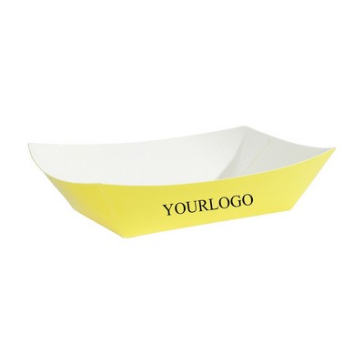 Disposable PE Coated Colorful Paper Food Boat Box