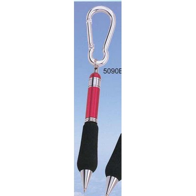 4" Pen w/Carabiner Clip