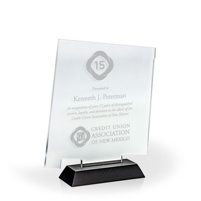 New Mexico Award with Black Wood Base - Engraved