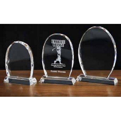 Crystal Standing Oval Award (6¾" x 4½")