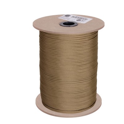 1000' Coyote Brown 550 Lb. Type III Commercial Paracord