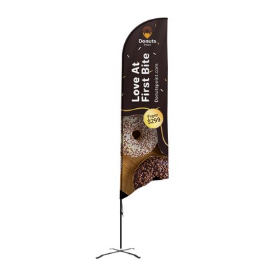 Flex Banner™ G7 Feather Flag Kit, Double-Sided 7'H