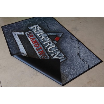 High Resolution POP Rubber Messenger Display Mat - 3' X 5'
