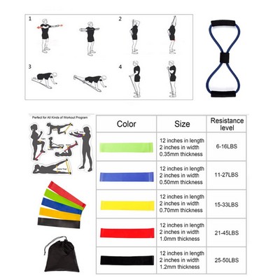 iBank ® Fitness Resistance Bands Set + Chest Expander Band