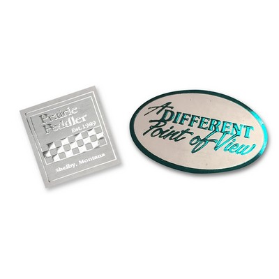 Rectangle Embossed & Foil Hot Stamped Label (1½"x2½")