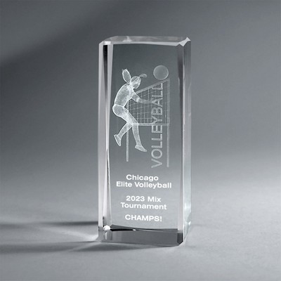 Female Volleyball Crystal Tower