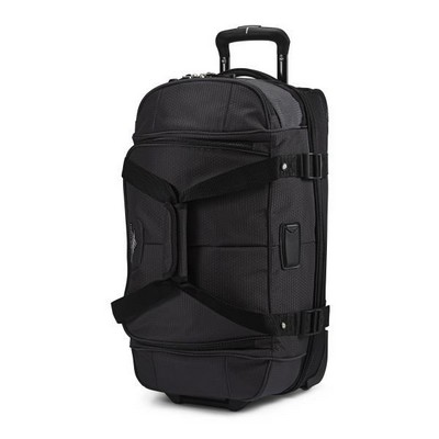 High Sierra® Mercury Gray Fairlead 22" Drop-Bottom Wheeled Duffel Bag