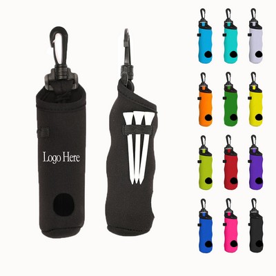 Golf Tee Holder Golf Ball Carry Bag Pouch