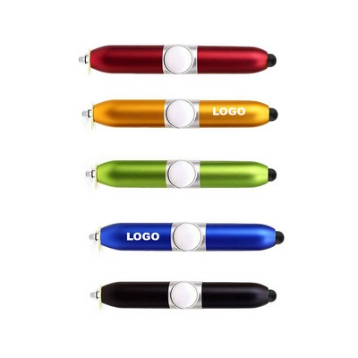 Custom Fidget Spinner Ball Pens With Led Light
